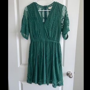 Altar’d State Emerald Lace Dress